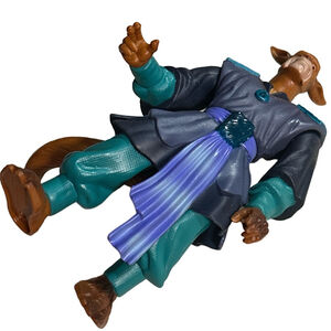 Vintage Animal Action Figure Navy Teal Brown